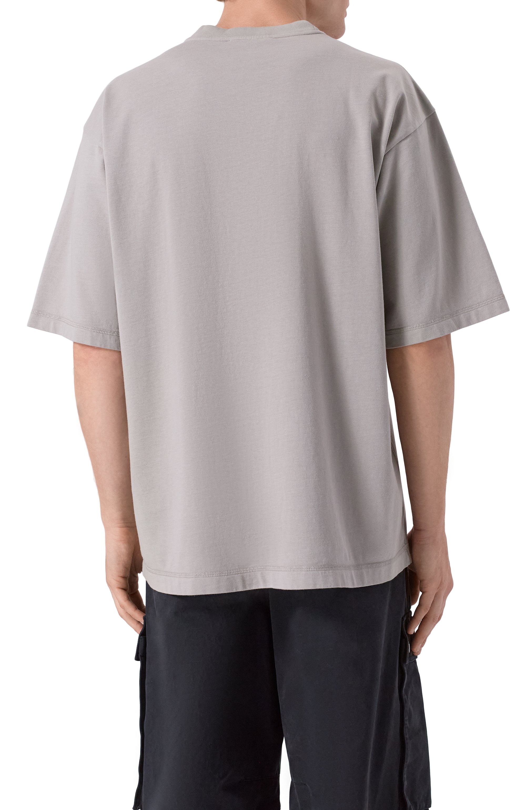 Хлопковая футболка DOLCE & GABBANA серого цвета по цене 59250 руб., арт. G8PB8T/G7M3M, фото 4 Хлопковая футболка DOLCE & GABBANA, арт. G8PB8T/G7M3M, фото 4