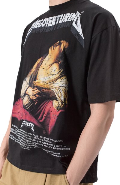 Хлопковая футболка DIEGO VENTURINO, арт. DVTS0DVE, фото 5