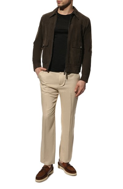 Замшевые топсайдеры SANTONI, арт. MGYG18077TITSSE0M62, фото 2