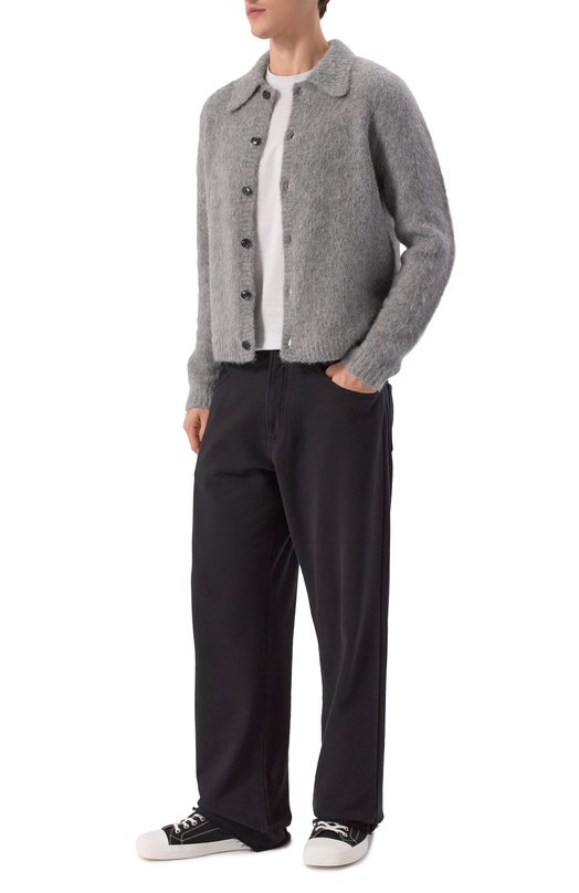 Шерстяной кардиган Dries Van Noten 021225-2709-804 Серый  021225-2709-804 Фото 2