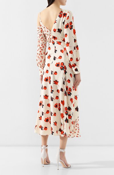 Платье с принтом SELF-PORTRAIT разноцветного цвета по цене 32500 руб., арт. SP21-014, фото 4 Платье с принтом SELF-PORTRAIT, арт. SP21-014, фото 4