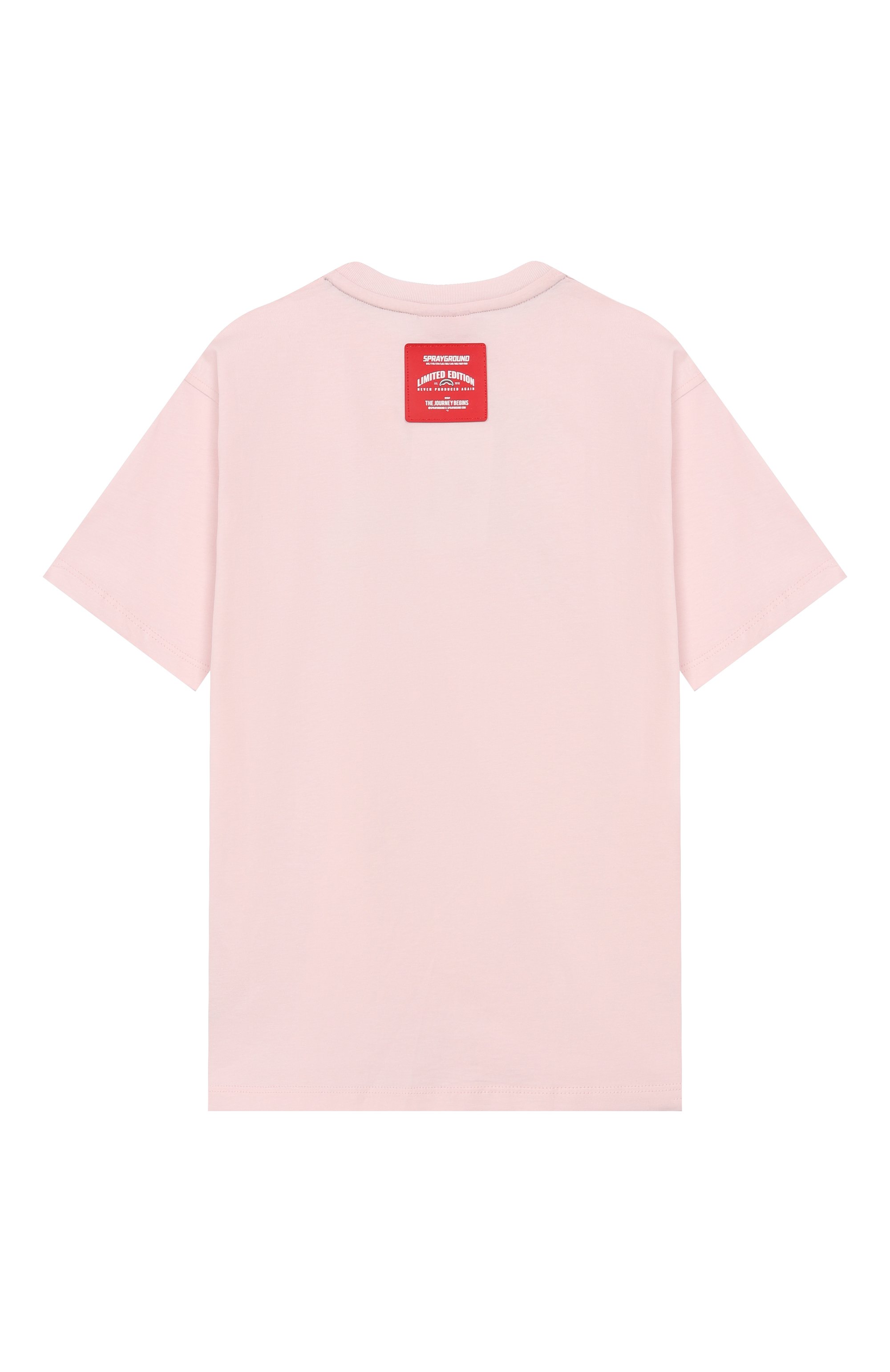 Хлопковая футболка SPRAYGROUND, арт. SPY1384LIGHT/SHARK BASIC REG T-SHIRT LIGHT PINK, фото 2