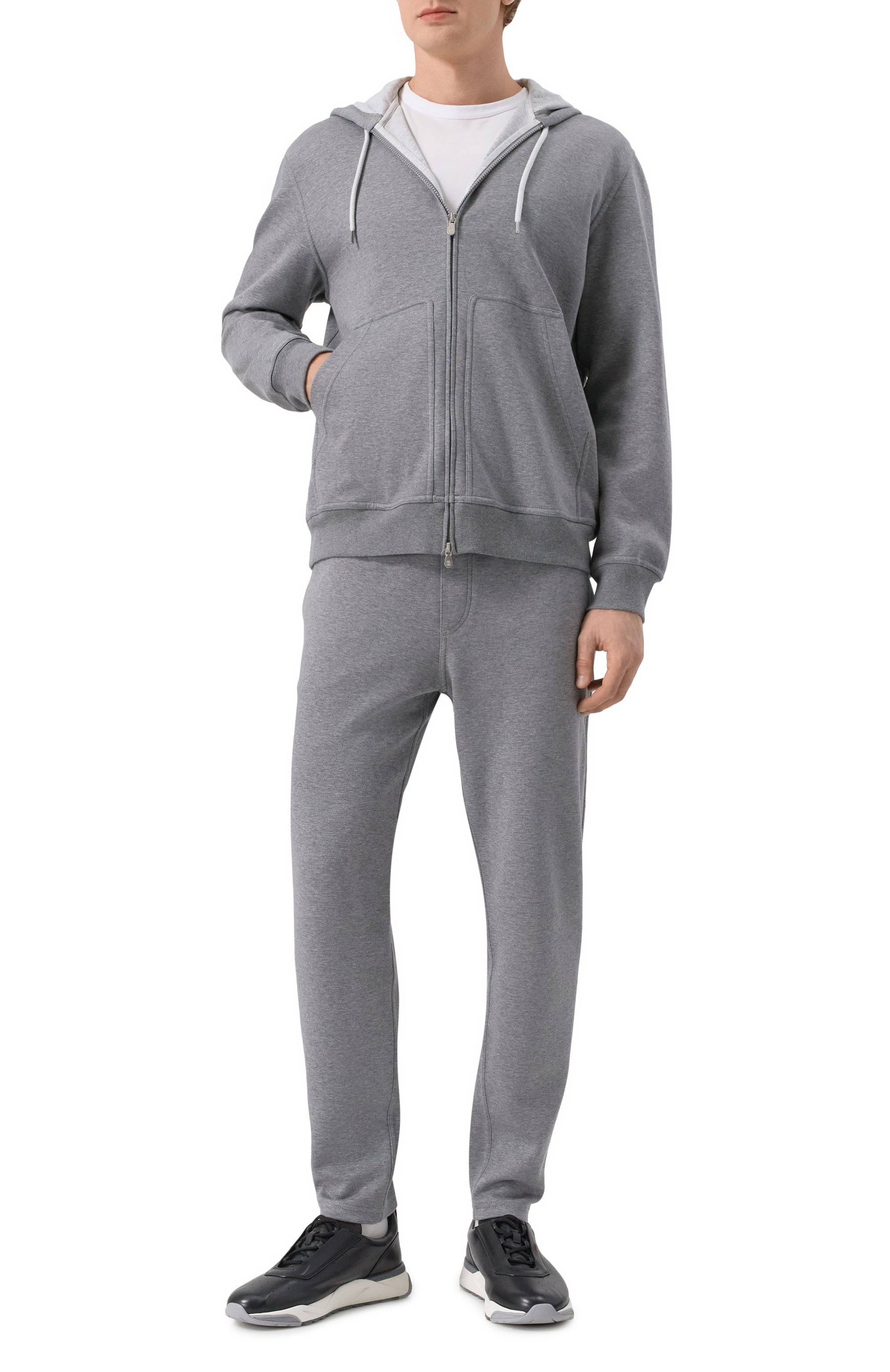 Толстовка из хлопка и кашемира BRUNELLO CUCINELLI, арт. MM8319069G, фото 2