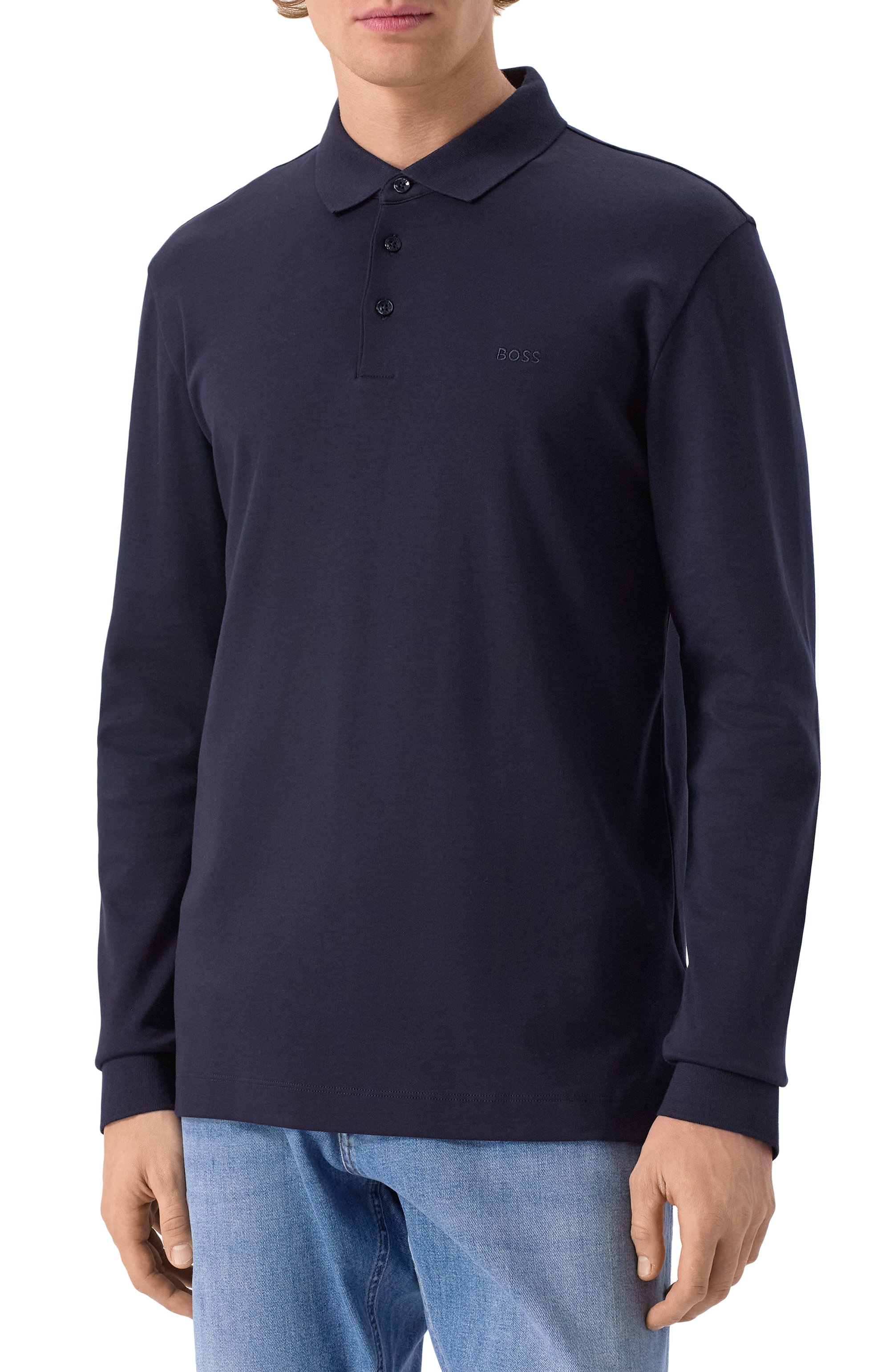 Хлопковое поло BOSS, арт. 50468392, фото 3