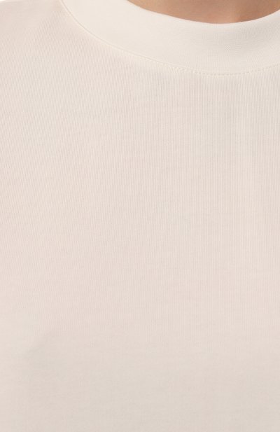Хлопковая футболка SASHAVERSE молочного цвета по цене 18900 руб., арт. TS003/TK/3306.101/W25, фото 5 Хлопковая футболка SASHAVERSE, арт. TS003/TK/3306.101/W25, фото 5