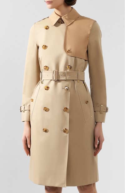 Хлопковый тренч herne BURBERRY бежевого цвета по цене 284000 руб., арт. 8018680, фото 3 Хлопковый тренч herne BURBERRY, арт. 8018680, фото 3