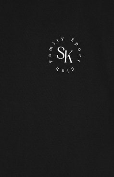 Детская хлопковая футболка SASHA KIM черного цвета, арт. УТ-00001480 | Фото 3 (Рукава: Короткие; Материал сплава: Проставлено; Драгоценные камни: Проставлено; Материал внешний: Хлопок; Девочки Кросс-КТ: футболка-одежда; Ростовка одежда: 7 лет | 122 см, 12 лет | 152 см, 10 - 11 лет | 140 - 146см, 8 лет | 128 см, 9 лет | 134 см)