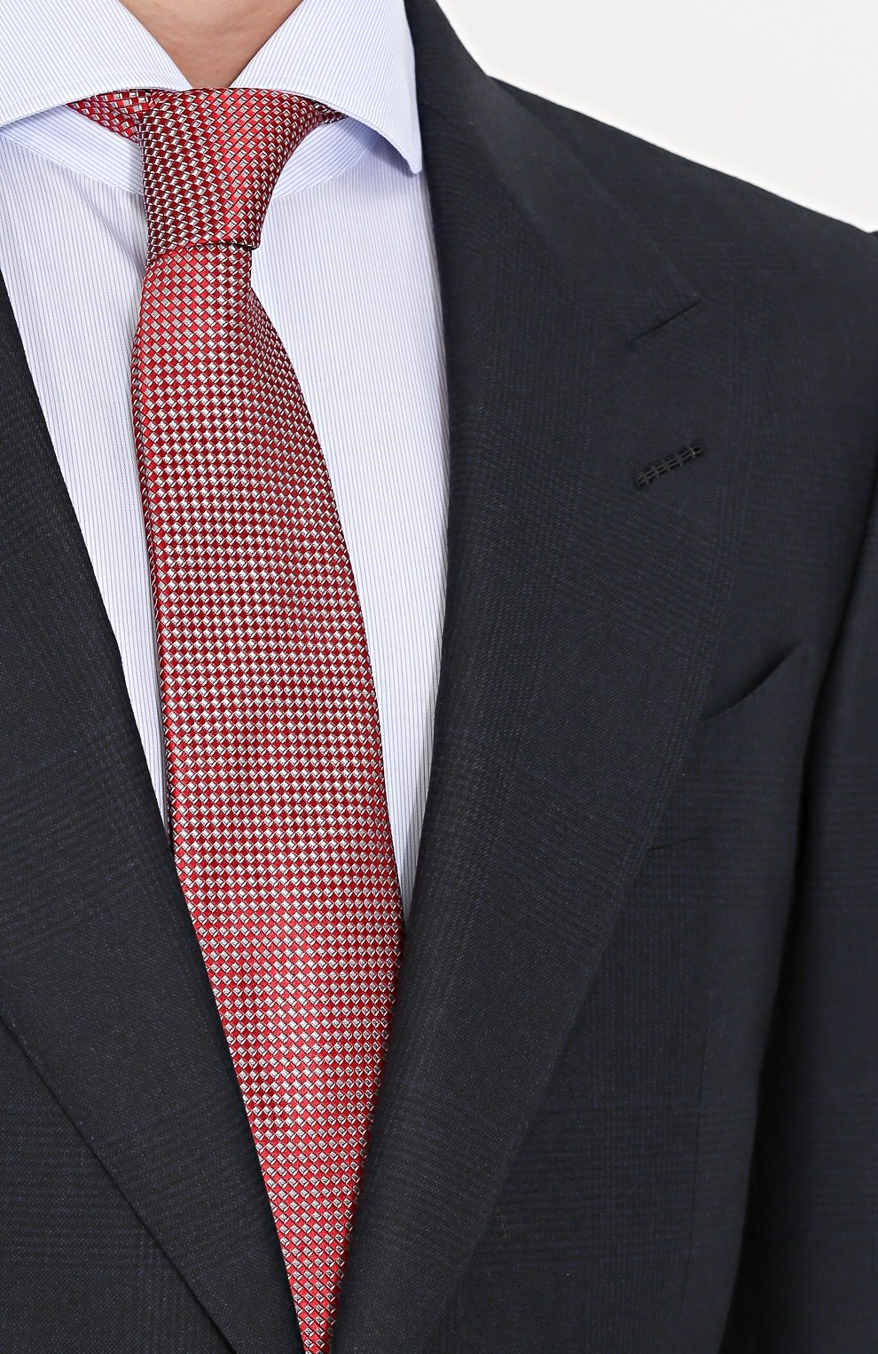 Шерстяной костюм в клетку TOM FORD, арт. 222R91/21AL43, фото 6