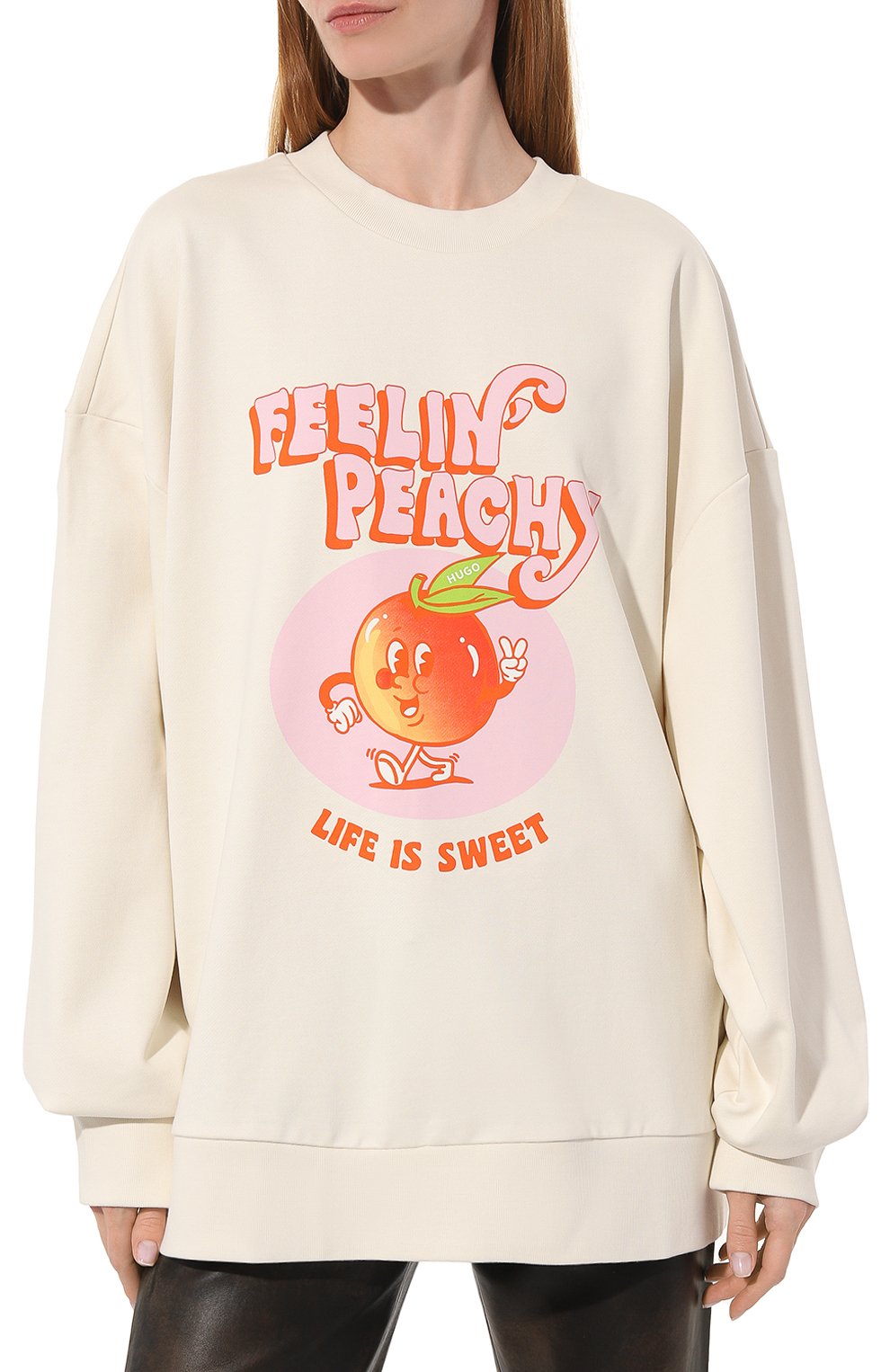 Хлопковый свитшот HUGO, арт. 50499115, фото 3