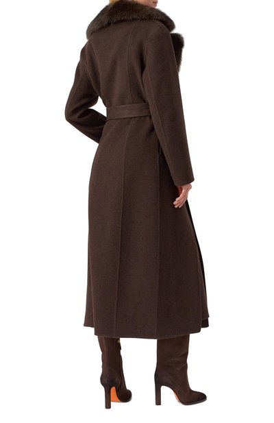 Пальто из шерсти и кашемира с отделкой из соболя MVST, арт. FTBPL-X1306-9SB/LP1446, фото 4