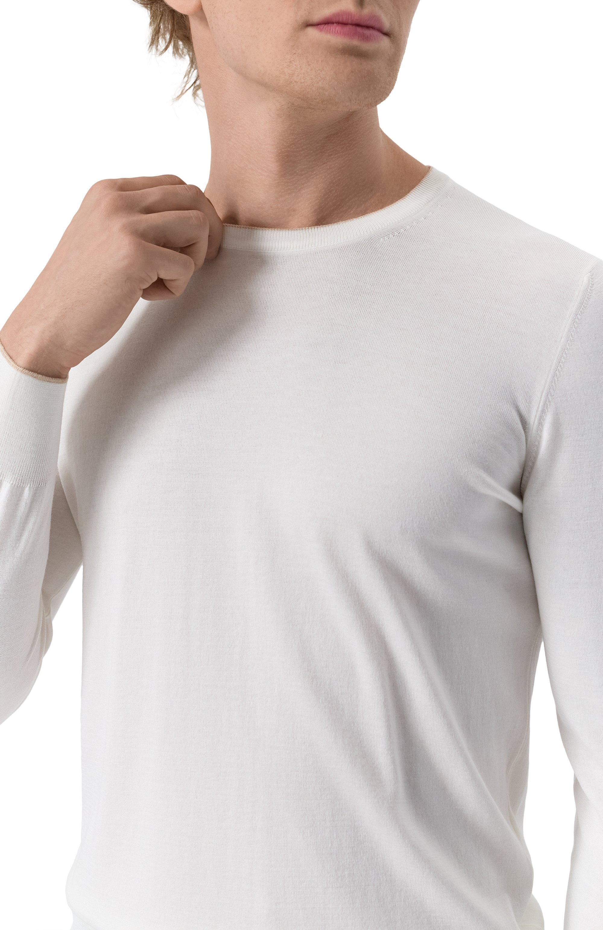 Джемпер из шелка и хлопка GRAN SASSO, арт. 43167/16290, фото 5