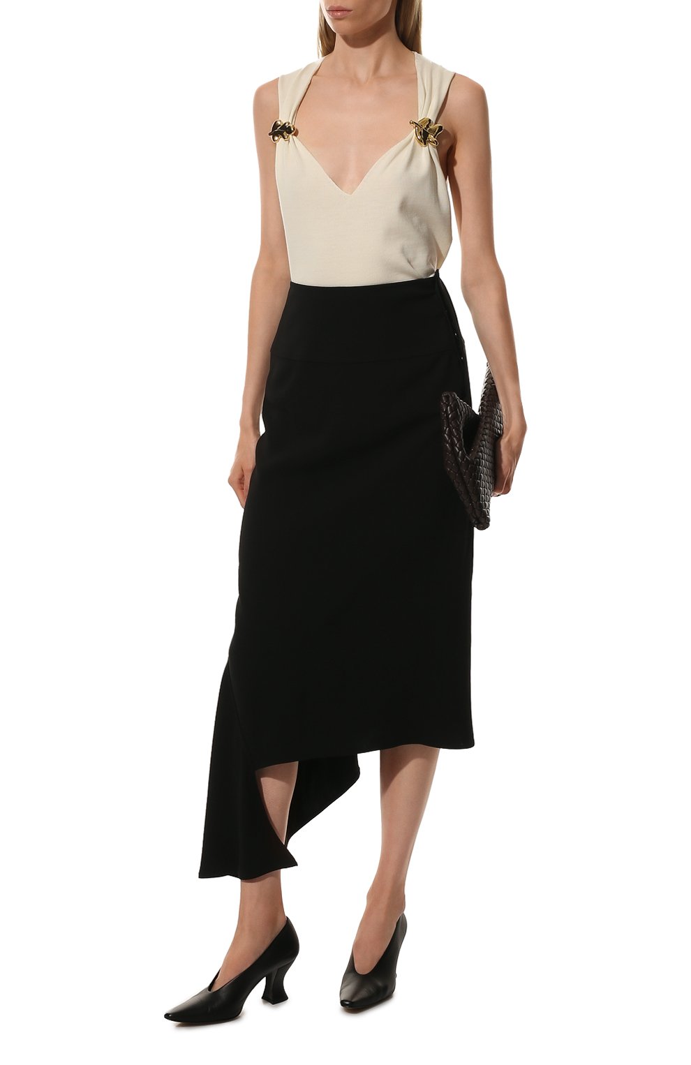 Кожаные туфли almond BOTTEGA VENETA, арт. 608839/VBSD0, фото 2