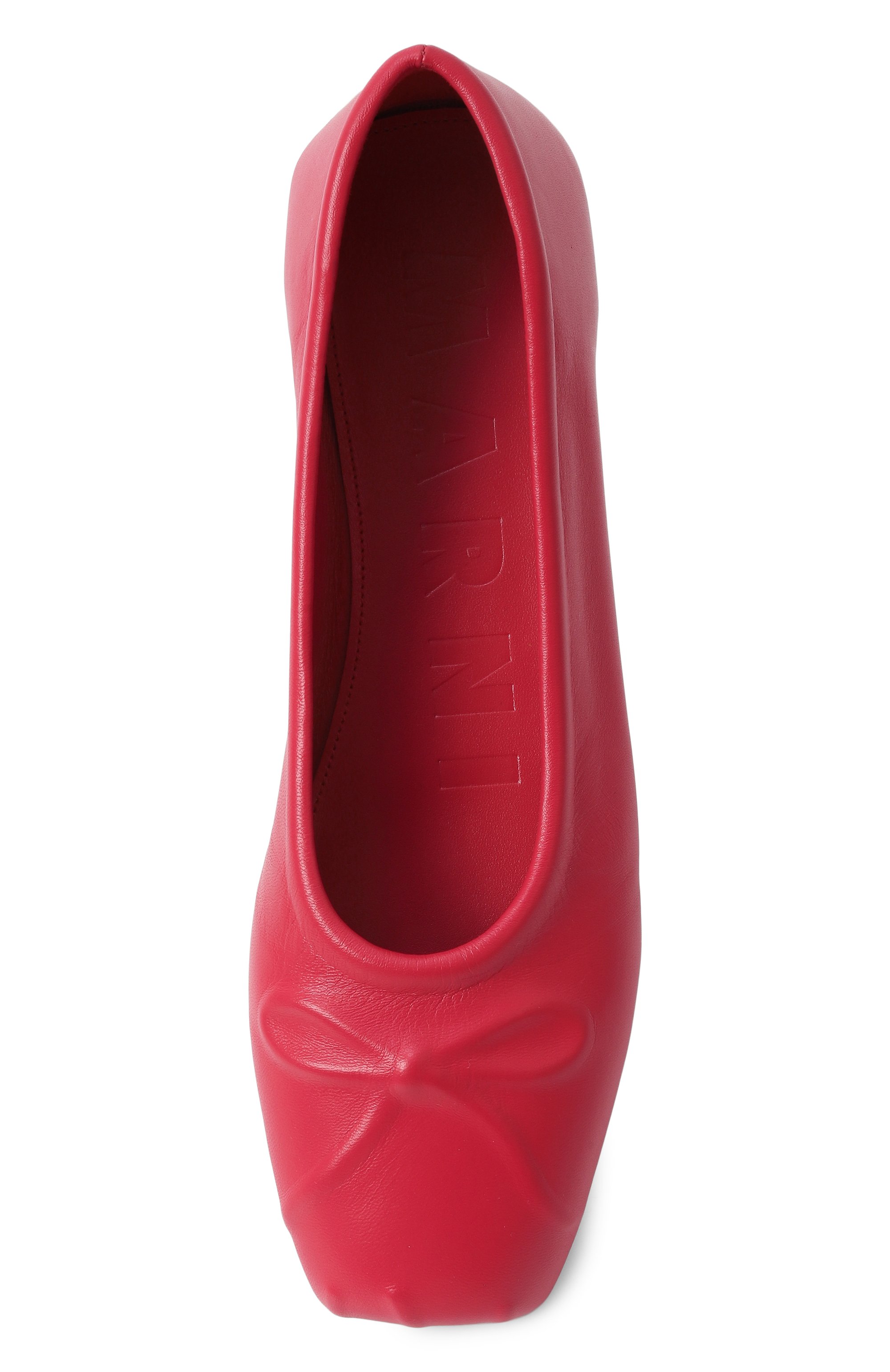 Кожаные балетки little bow MARNI, арт. BAMS004700/P3628, фото 6