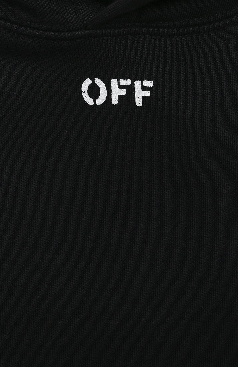 Хлопковое худи OFF-WHITE черного цвета по цене 37200 руб., арт. OGBB002C99FLE0011001, фото 3 Хлопковое худи OFF-WHITE, арт. OGBB002C99FLE0011001, фото 3
