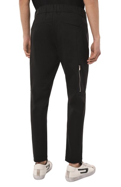 Хлопковые брюки KAZUYUKI KUMAGAI черного цвета по цене 48650 руб., арт. AP22-009, фото 4 Хлопковые брюки KAZUYUKI KUMAGAI, арт. AP22-009, фото 4