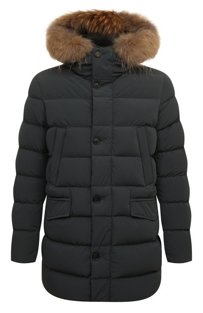 Мужская пуховик с меховой отделкой HETREGO, арт. 8N436M/PARKER