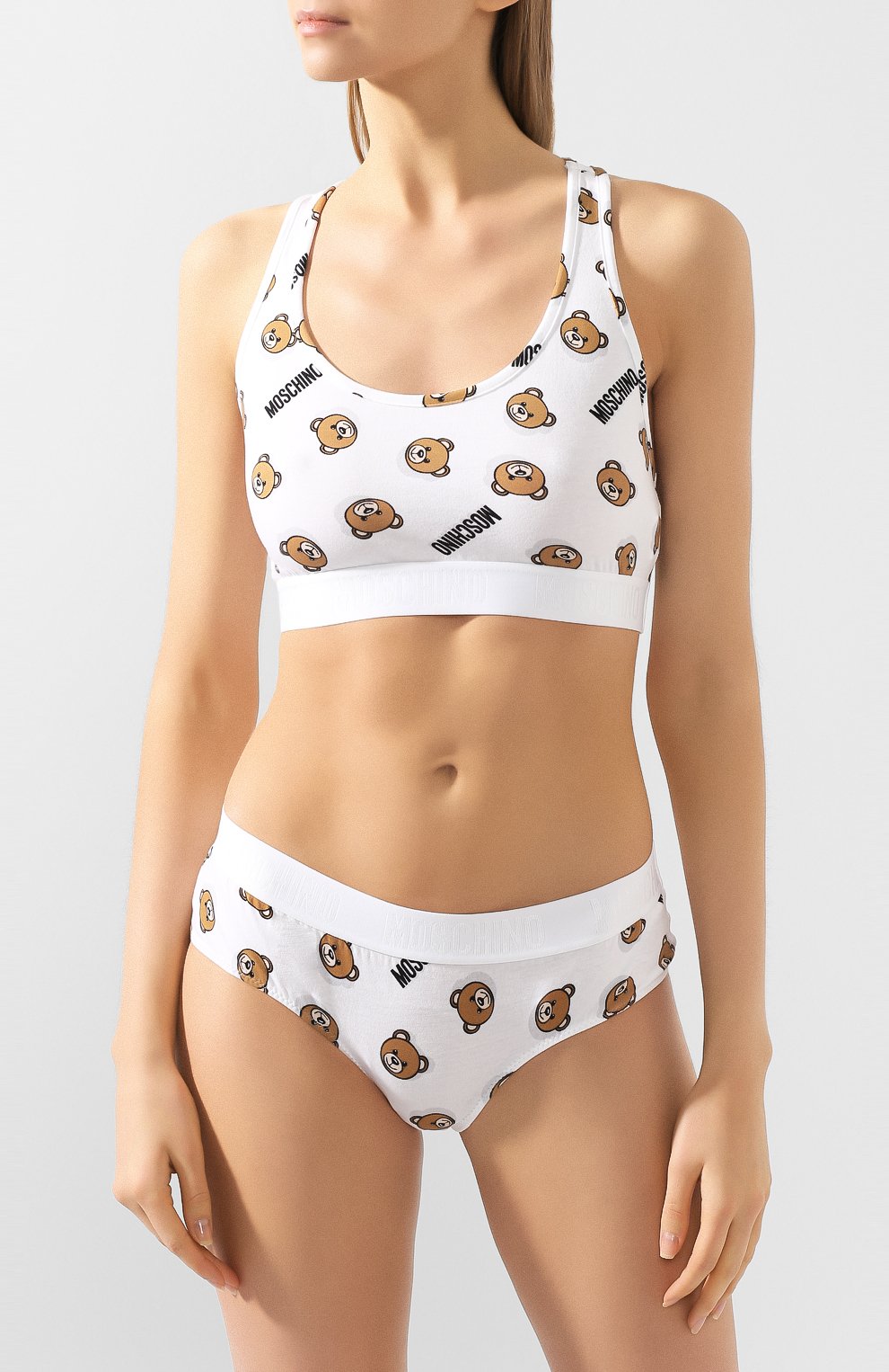 Бра-топ MOSCHINO белого цвета по цене 5645 руб., арт. A6801/9005, фото 2 Бра-топ MOSCHINO, арт. A6801/9005, фото 2