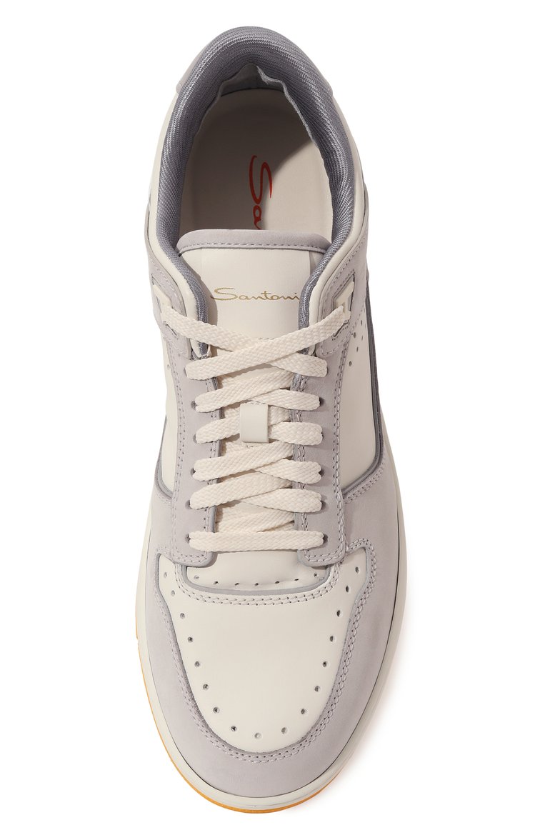 Кожаные кеды sneak air SANTONI, арт. MBSA21865BIGHSZ8G41, фото 1