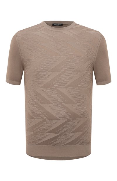 Мужской джемпер из хлопка и шелка STEFANO RICCI, арт. K616324G10/F23237