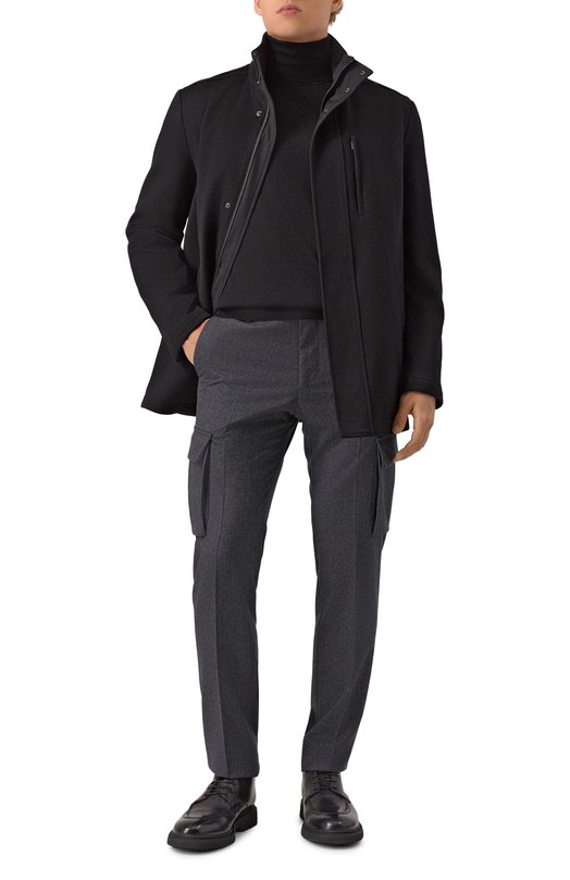 Водолазка из кашемира и шелка Brunello Cucinelli M2300103 Чёрный  M2300103 Фото 2