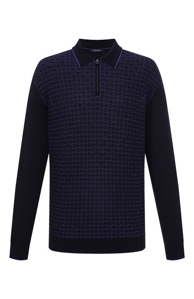 Мужское поло из шерсти и шелка STEFANO RICCI, арт. KE06013P30/E25403