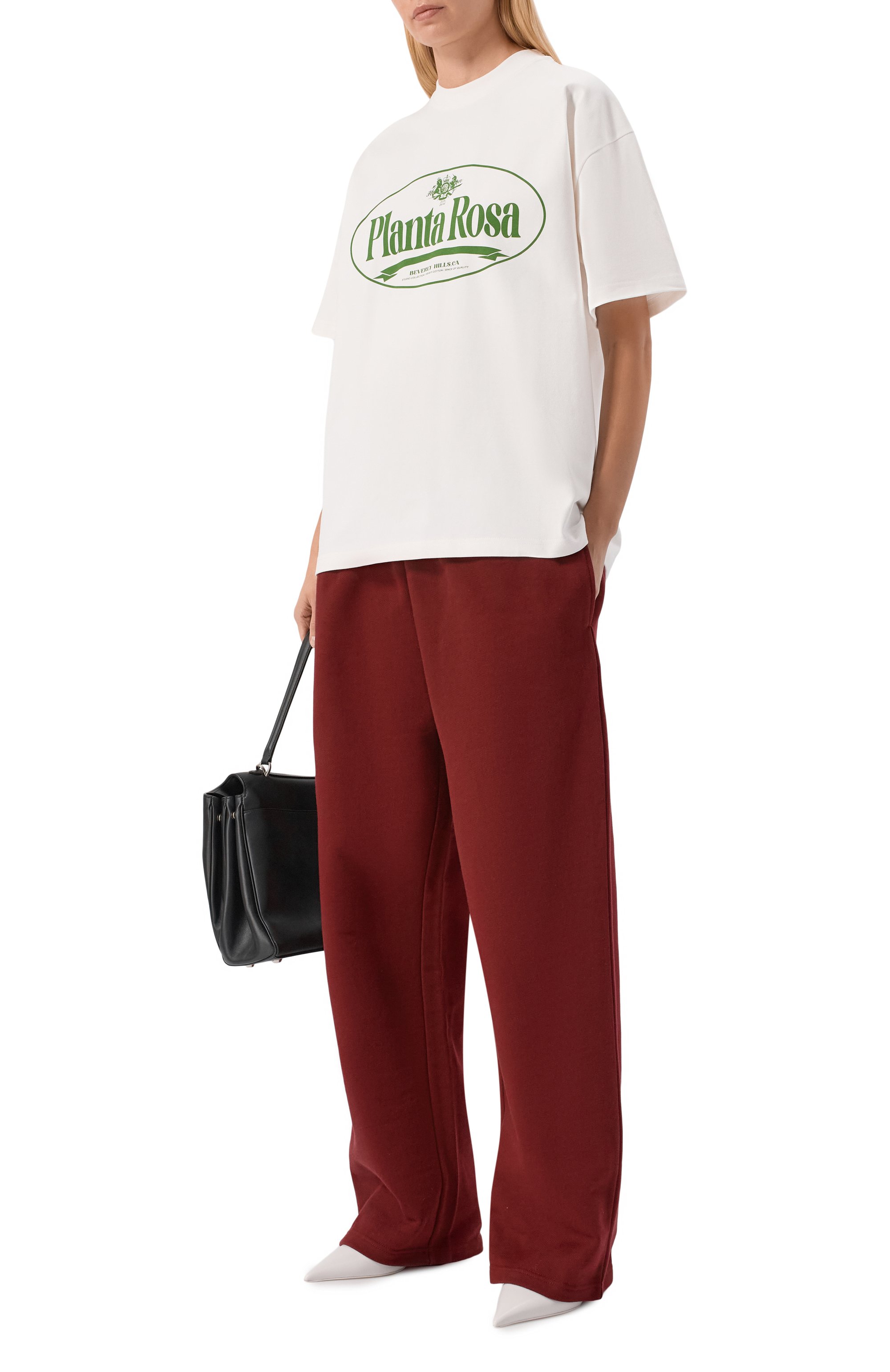 Хлопковая футболка PLANTA ROSA, арт. PR/T01/CIRCLED-GREEN/300VELVET, фото 5