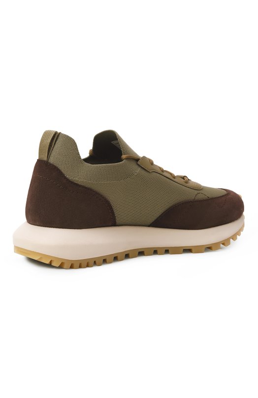 Текстильные кроссовки Emporio Armani EM003739/AF19724 Хаки  EM003739/AF19724 Фото 4