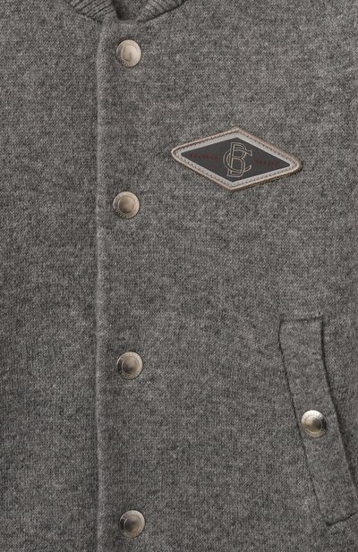 Бомбер из шерсти и кашемира BRUNELLO CUCINELLI, арт. B36M12536C, фото 3
