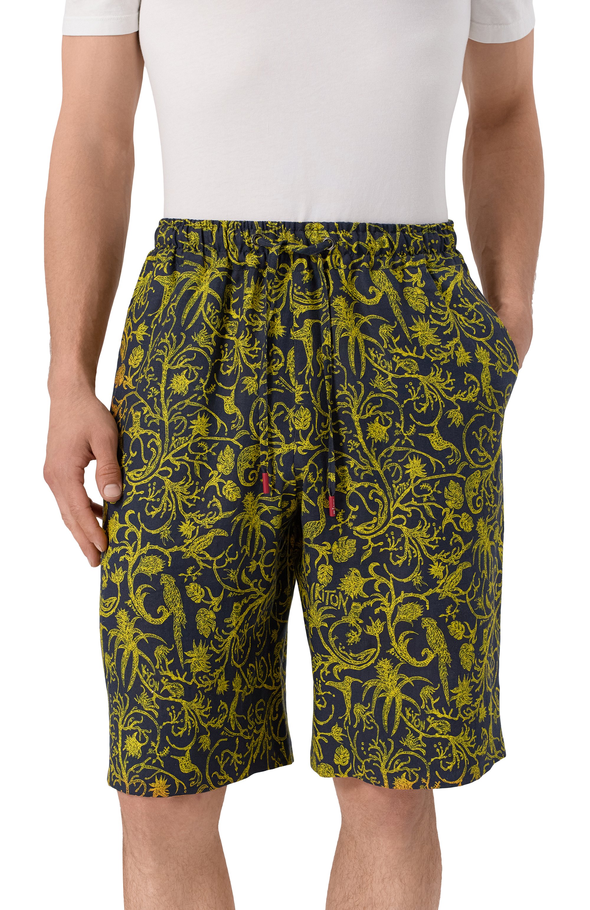 Льняные шорты KITON, арт. UPN005H0930401, фото 3