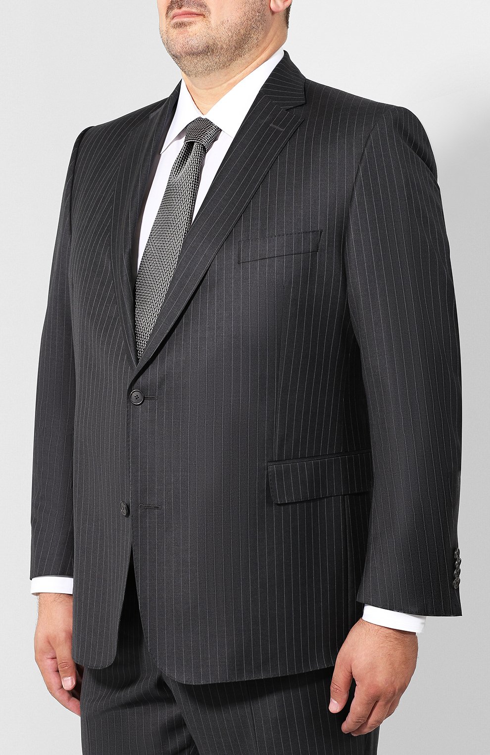 Шерстяной костюм с пиджаком на двух пуговицах EDUARD DRESSLER, арт. N282/12047, фото 2