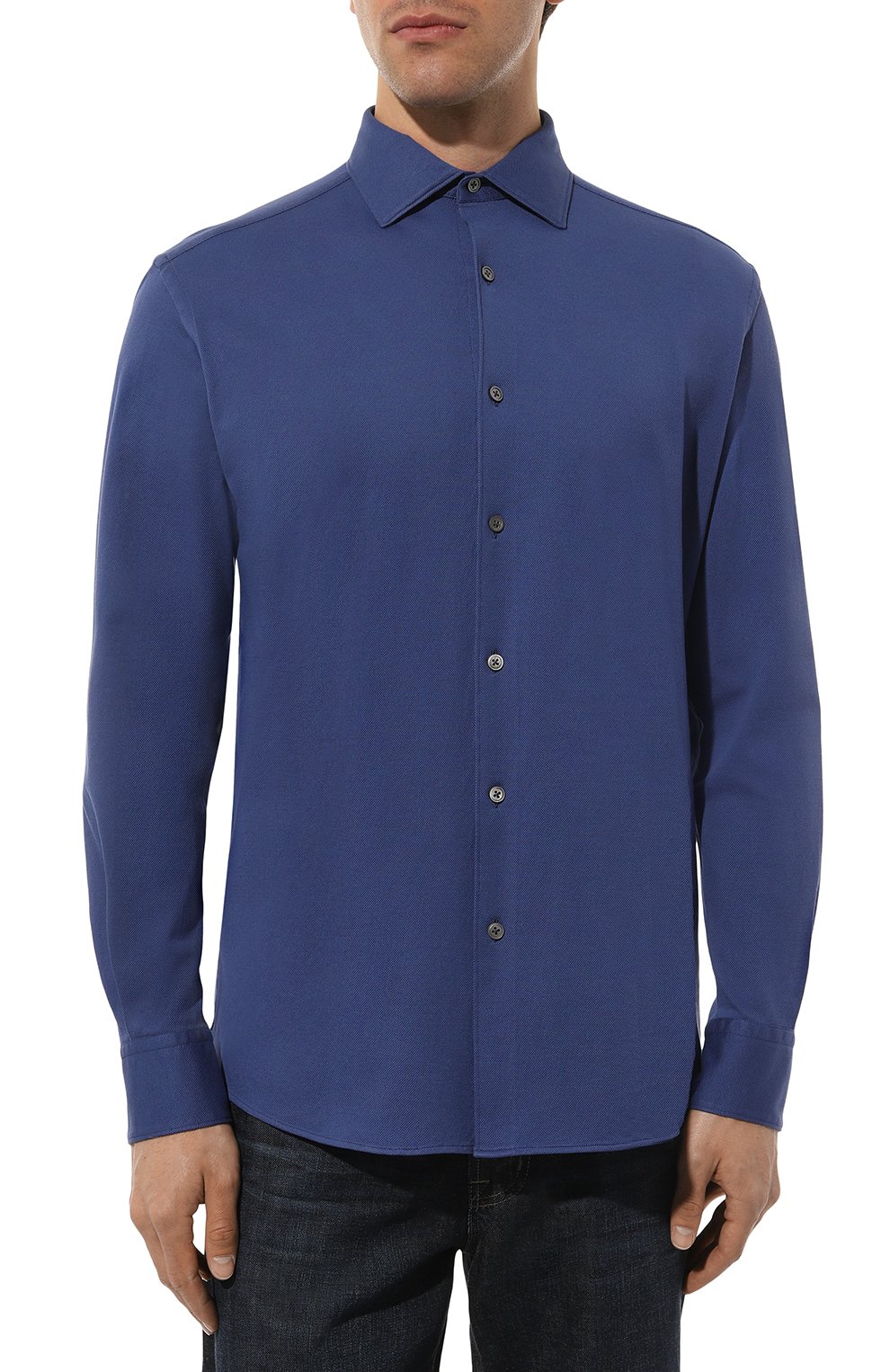 Хлопковая рубашка ZEGNA, арт. UDX18A7/SRF5, фото 3