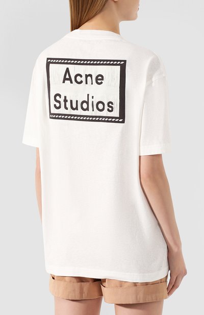 Хлопковая футболка ACNE STUDIOS, арт. AL0119/W, фото 4