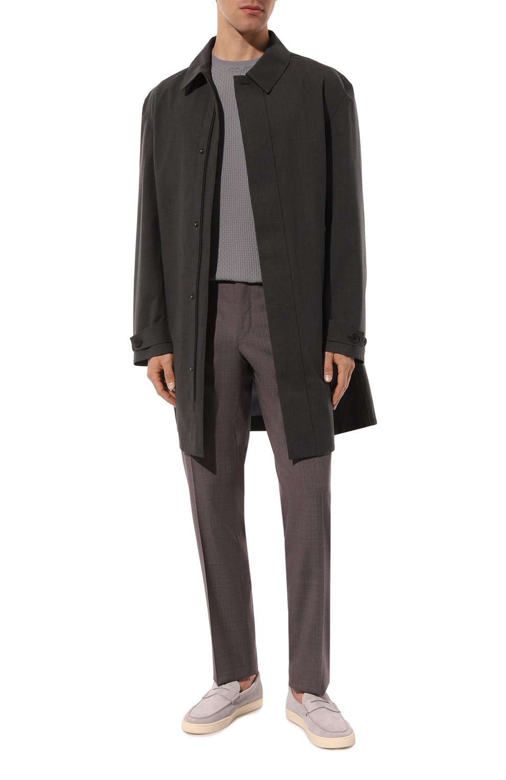 Шерстяные брюки CANALI серого цвета по цене 51900 руб., арт. 71019/AA03167, фото 2 Шерстяные брюки CANALI, арт. 71019/AA03167, фото 2