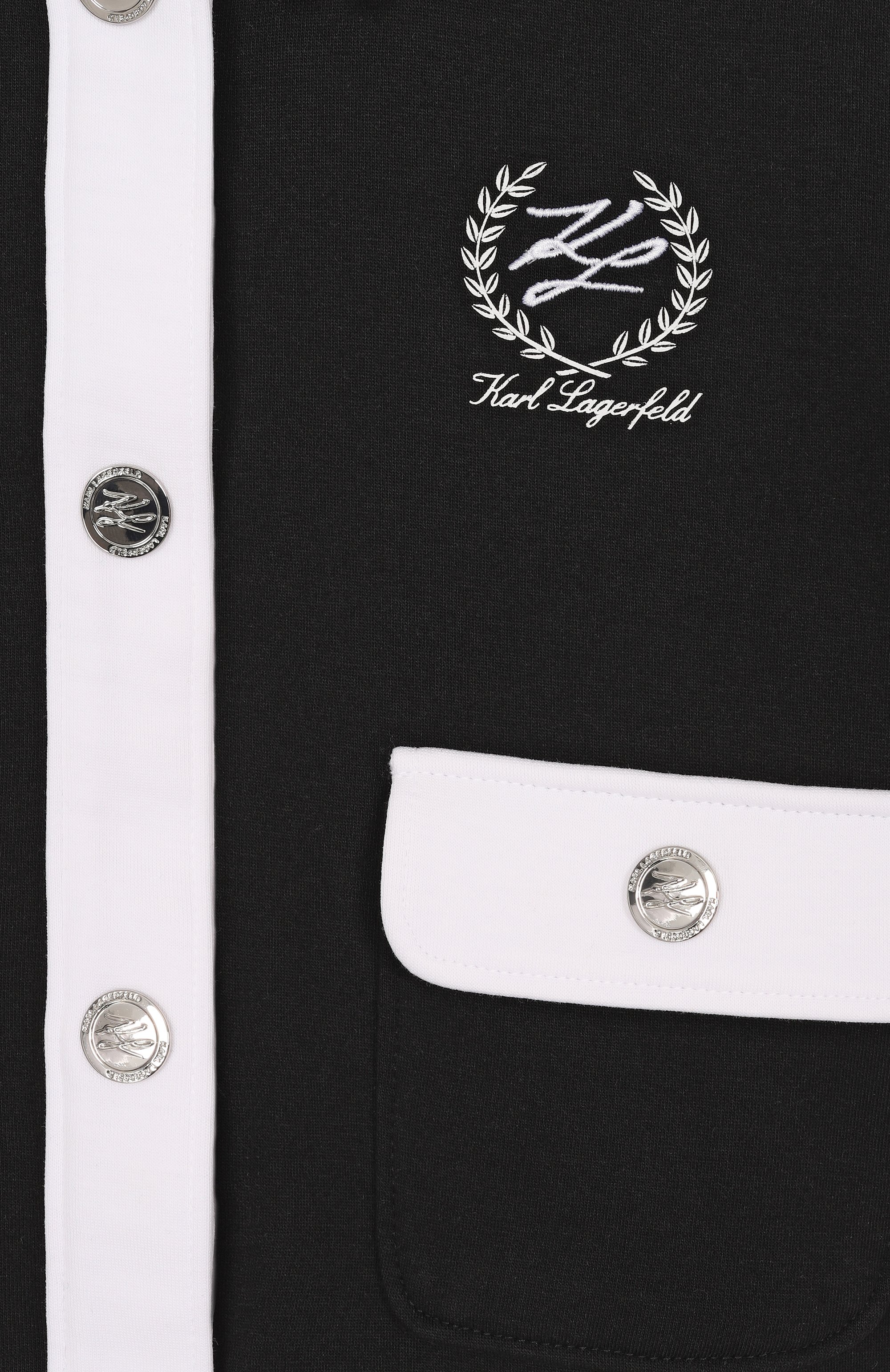 Хлопковый жакет KARL LAGERFELD KIDS, арт. Z31134, фото 3