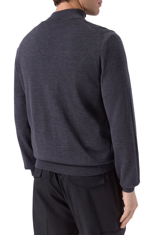 Шерстяной джемпер Canali C0015/MK00077 Серый  C0015/MK00077 Фото 4