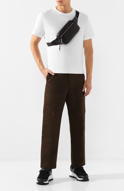 Кожаная поясная сумка MONCLER, арт. E2-09A-00641-00-01AKX, фото 2