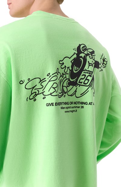 Хлопковый лонгслив MSGM, арт. 4040MM83SE/267095, фото 5