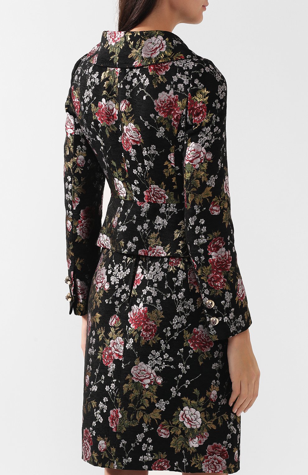 Приталенный жакет с вышитым принтом DOLCE & GABBANA, арт. F28JSZ/FJM9I, фото 4