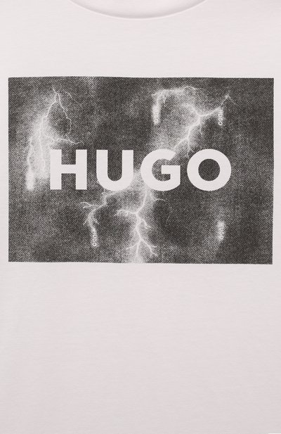 Хлопковая футболка HUGO, арт. G00140, фото 3