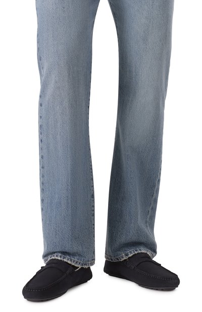 Замшевые мокасины noel BOSS темно-синего цвета по цене 29850 руб., арт. 50541750, фото 3 Замшевые мокасины noel BOSS, арт. 50541750, фото 3