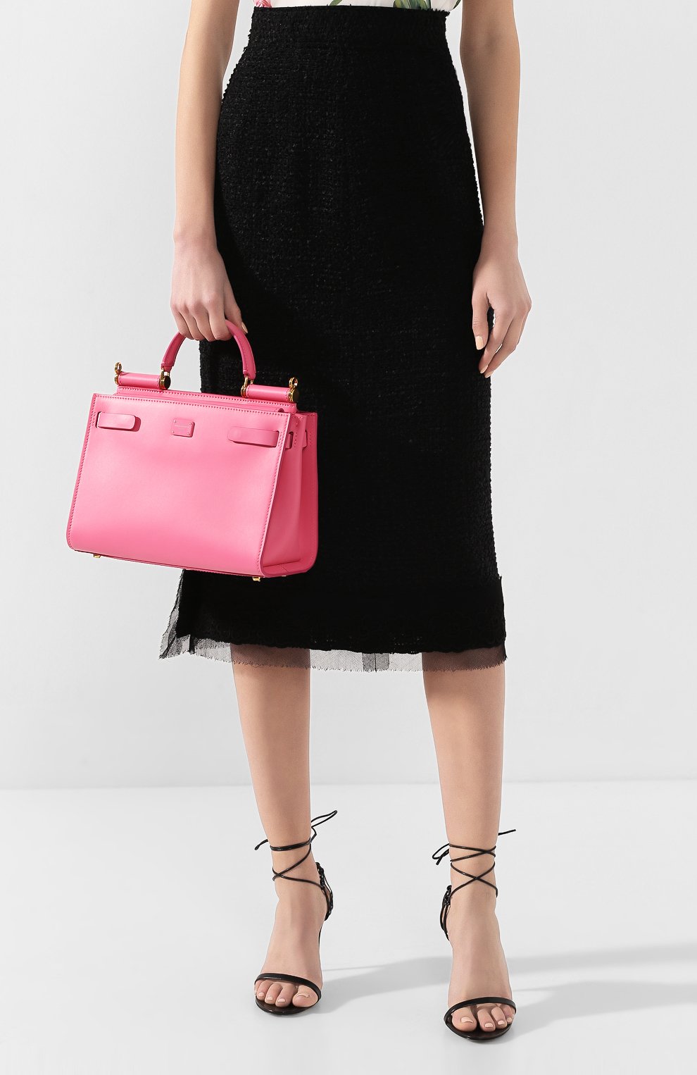 Сумка sicily 62 small DOLCE & GABBANA розового цвета по цене 234000 руб., арт. BB6625/AV385, фото 2 Сумка sicily 62 small DOLCE & GABBANA, арт. BB6625/AV385, фото 2