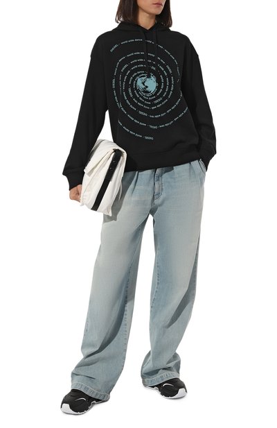 Хлопковое худи DIESEL, арт. A11112/0JFAV, фото 2