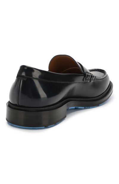 Кожаные пенни-лоферы BOSS темно-синего цвета по цене 38000 руб., арт. 50428738, фото 4 Кожаные пенни-лоферы BOSS, арт. 50428738, фото 4