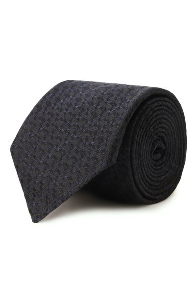 Мужской галстук из шелка и льна CANALI, арт. 18/HJ04291