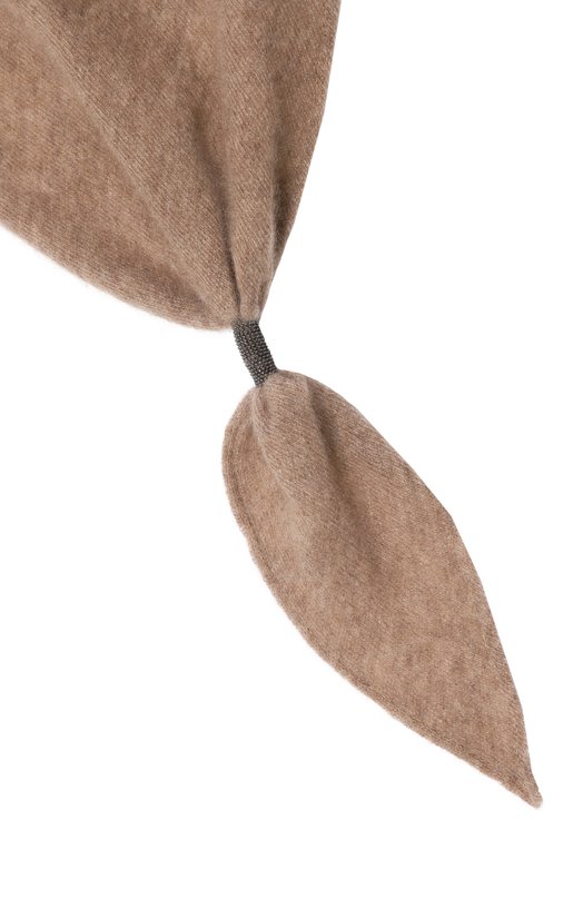 Кашемировый шарф Brunello Cucinelli MSCDFSW03P Бежевый  MSCDFSW03P Фото 3