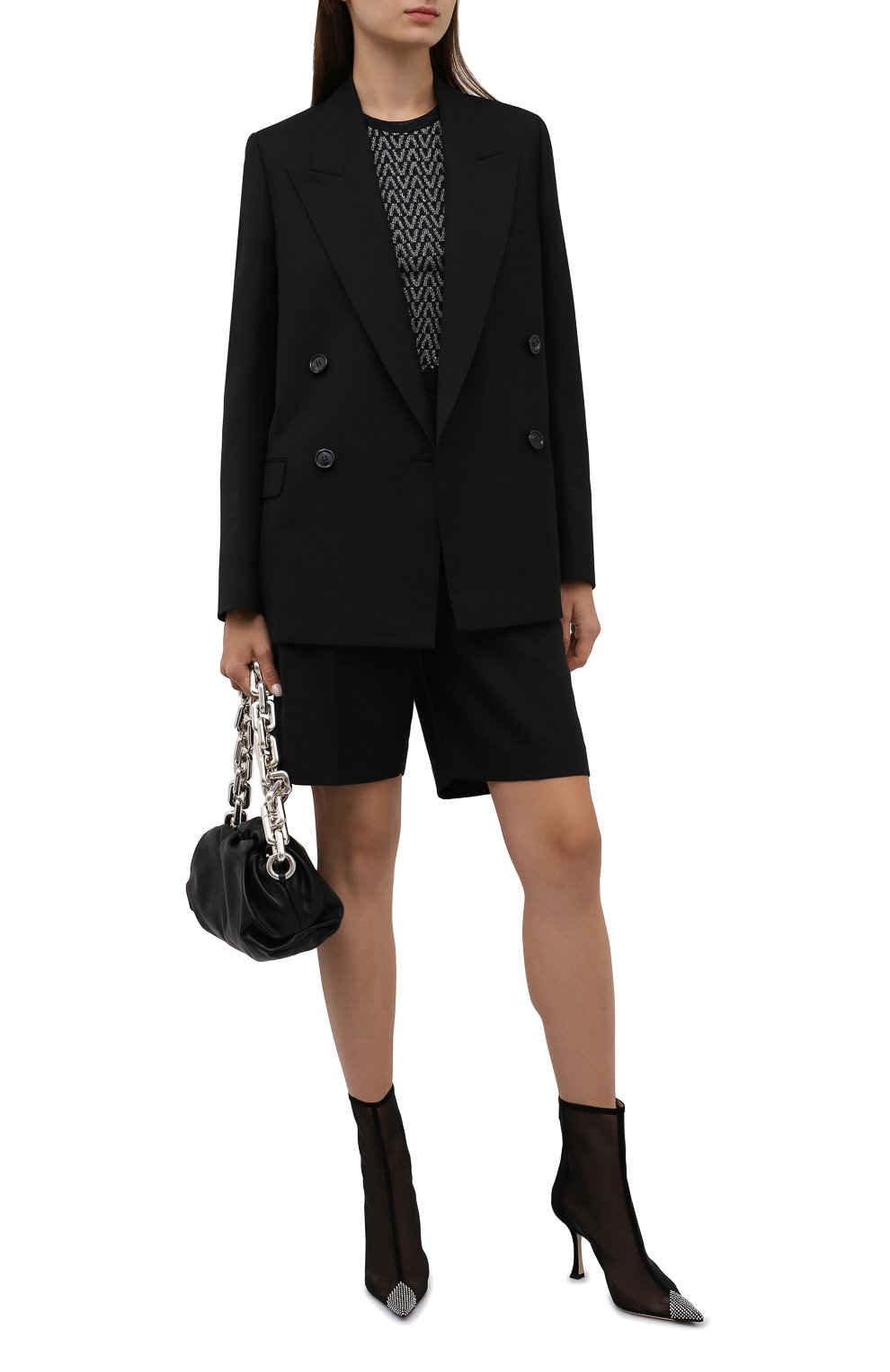 Текстильные ботильоны naidoo 90 JIMMY CHOO, арт. NAID00 90/QPZ, фото 2