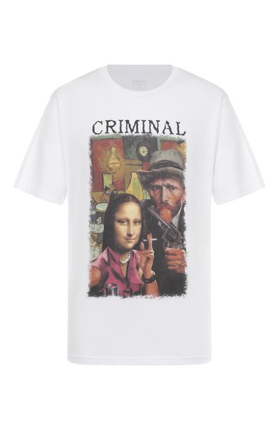 Мужская хлопковая футболка BISIBIGLIO, арт. CRIMI ART