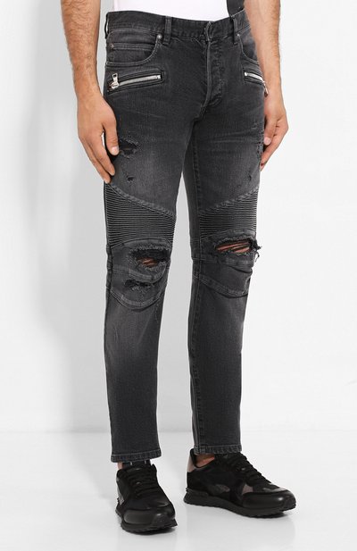 Джинсы с потертостями BALMAIN, арт. SH05336/Z160, фото 3