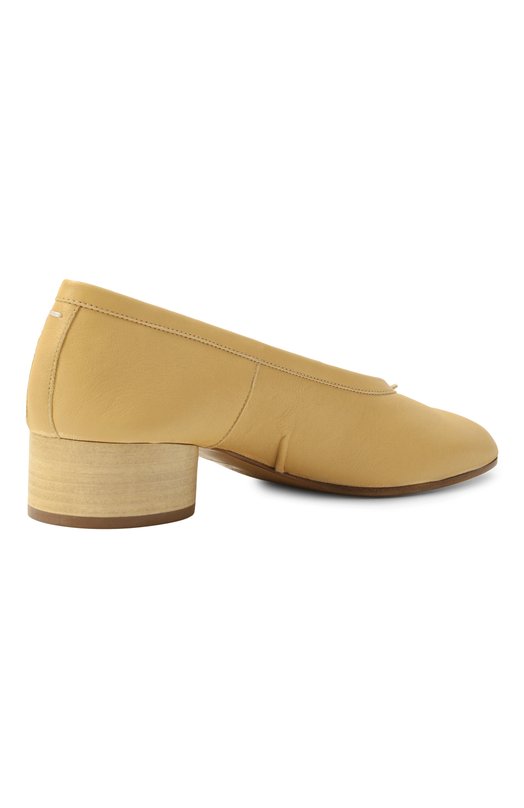 Кожаные туфли Tabi Maison Margiela S58WZ0128/P6378 Бежевый  S58WZ0128/P6378 Фото 5