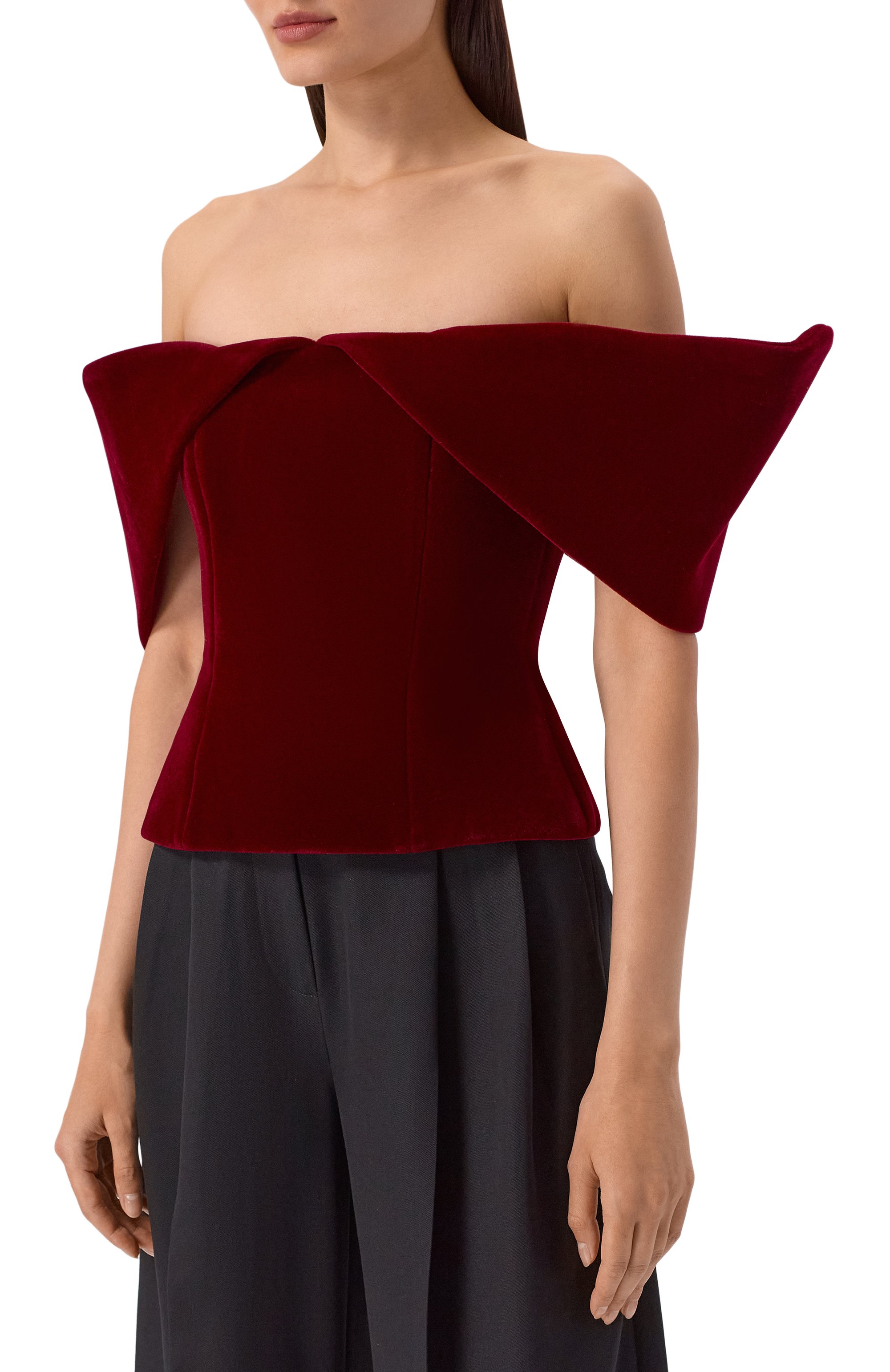 Бархатный топ-корсет DAVID KOMA, арт. PF25DK27T, фото 3